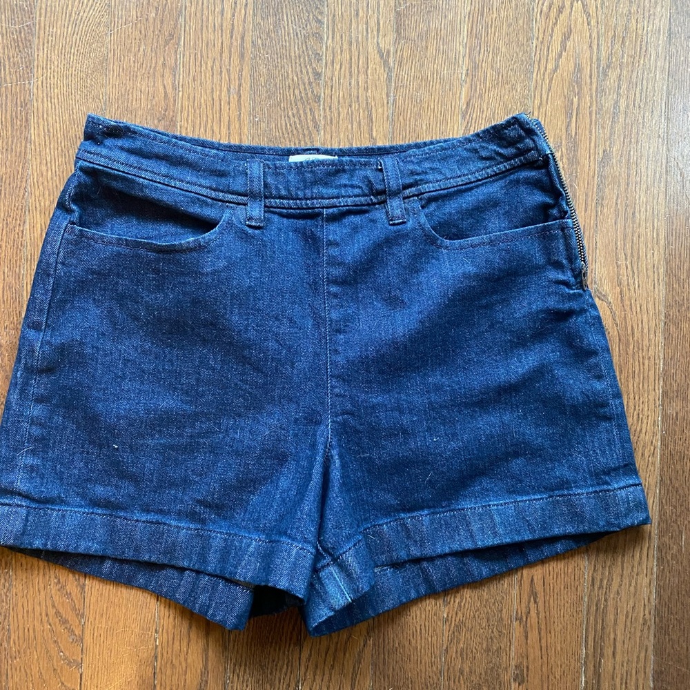 J. Crew Dark Blue Jean Shorts